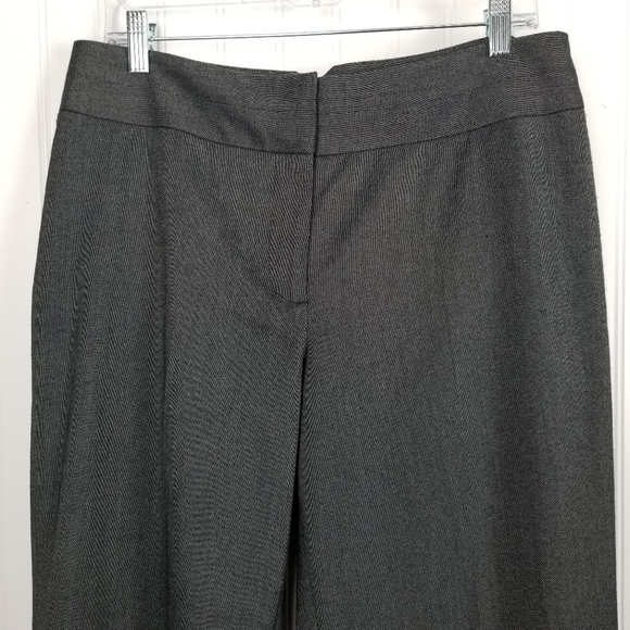 Nic + Zoe Womens Straight Leg Front Zip Trouser Pants Sz 12 Gray Wide Waist Band - Picture 6 of 8